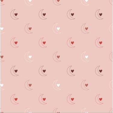 Imagem de PAPEL DE PAREDE ADESIVO LUA E AMOR L101 Rolo 0,58x3M - Papel na Parede