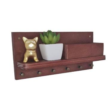 Imagem de Porta chave  modelo  carteira  caixa - HOUSE DECOR,  NOGUEIRA