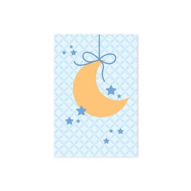 Imagem de Placa Decorativa Infantil Ursinho Príncipe Lua 20x30cm - Quartinhos