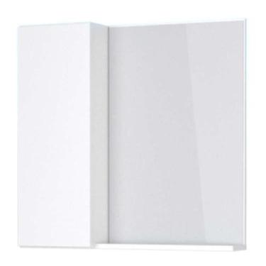 Imagem de Espelheira de Banheiro Branco em Madeira com Armarinho Linha 560 Cozim