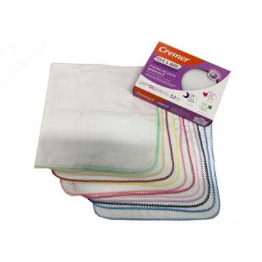 Imagem de 5 Fralda De Pano Pinte E Borde 70x70cm Cremer Com Croche - Dugu, Femin