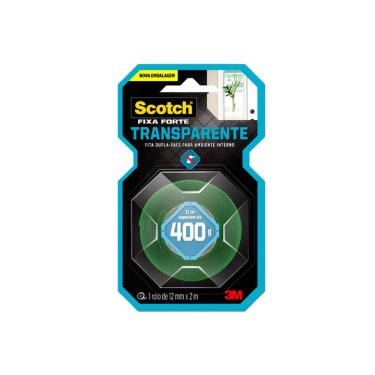 Imagem de Fita Dupla Face Fixa Forte Transparente 12Mmx2m - 3M