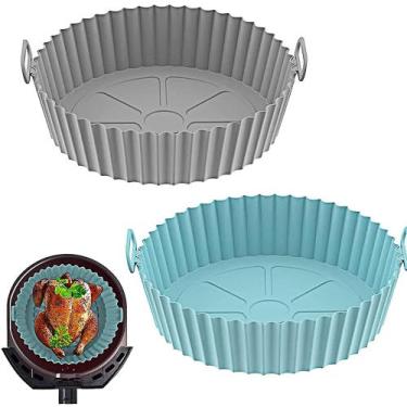 Imagem de Forma Para Air Fryer De Silicone (CORES SORTIDAS) - Genérico