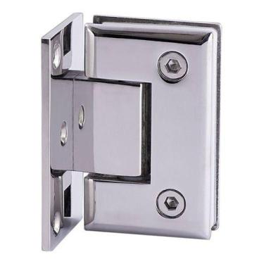 Imagem de Dobradiça De Aço Inox Box Modelo Parede/Vidro - Decorplace