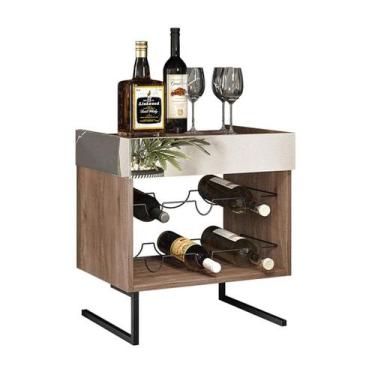 Imagem de Adega Espelhada Para Garrafas Estilo Industrial Class Demoliçao Preto 