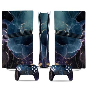 Imagem de Adesivo de vinil para PS5 Pro Digital Edition, console colorido do universo e controles
