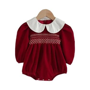 Imagem de Vestido de Princesa Infantil Manga Longa para Bebês e Meninas - Gola d