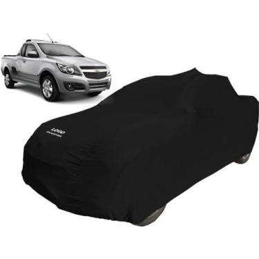 Imagem de Capa Automotiva Para Chevrolet Montana Tecido Helanca Lycra - Mz, Pret