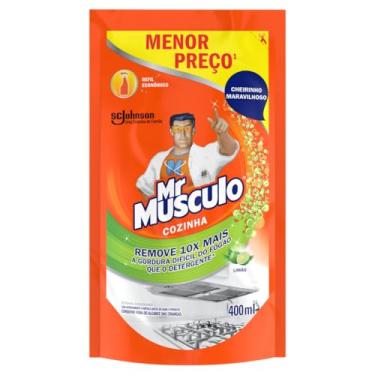 Imagem de Mr. Músculo Desengordurante Cozinha Limão, Refil Sachê 400ml