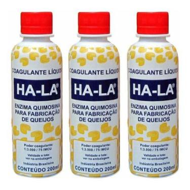 Imagem de Kit Coalho Líquido Ha-la Coagulante para Queijos 600ml