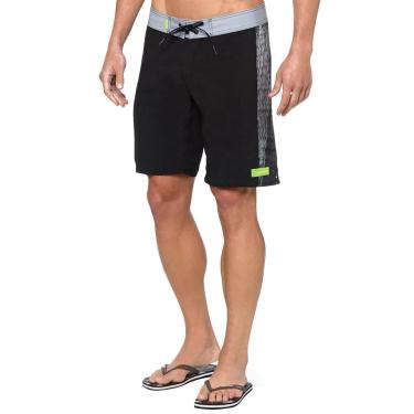 Imagem de Bermuda Calvin Klein Swimwear D'Água Texturas Laterais Preta-Masculino