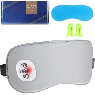 Imagem de Cadigan Máscara Aquecida para Os Olhos Sem Fio, Compressa Morna para Olhos Secos, Massageador para Os Olhos, Máscara para Dormir com Calor -3 Temperaturas, Temporizador de Desligamento Automático, Gel