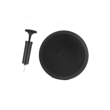 Imagem de Dynwave Almofada de balanço assento flexível para todas as idades disco de equilíbrio almofada sensorial de balanço para ioga, Preto
