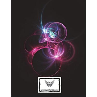 Imagem de Cornell Note Graph Paper Notebook Cornell Note Taking System 8.5x11" 150 Pages: Fractal Orbs Cover Design