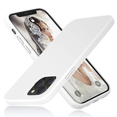 Imagem de DTTO Capa compatível com iPhone 12 Pro Max, capa de borracha de silicone totalmente coberta [proteção aprimorada para câmera e tela] com almofada de grade de favo de mel para iPhone 12 Pro Max 6,7 polegadas 2020-branco