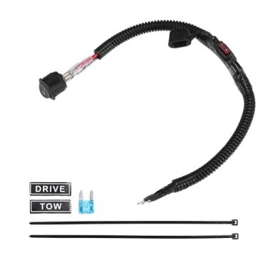 Imagem de Hihaha Kit universal de desvio de fusível comutado automotivo de 30 cm/interruptor de desvio de fusível/durável / 1 peça preta