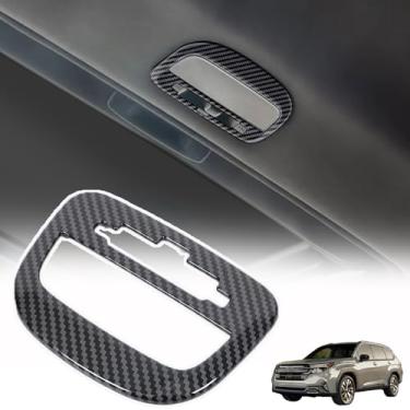 Imagem de Painel de luz de leitura traseira guarnição para Subaru Forester 2025, fileira interna traseira luz de leitura lâmpada interruptor botão painel guarnição teto teto painel tampa painel acessórios