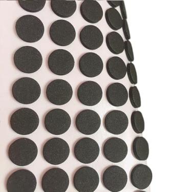 Imagem de AMHOME Almofadas Autoadesivas Mini Almofadas de Feltro de Espuma Protegem Móveis, Tampos de Mesa e Protetores de Gavetas de Armários (Preto Φ 5/8" X 96 Unidades)