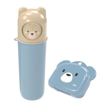 Imagem de Kit Porta Escova Dentes Estojo Lapis + Saboneteira Infantil (Urso)