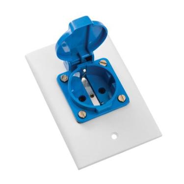 Imagem de TOMADA COM ESPELHO MODELO ALEMÃO SCHUKO 16a 250v Strahl160/N