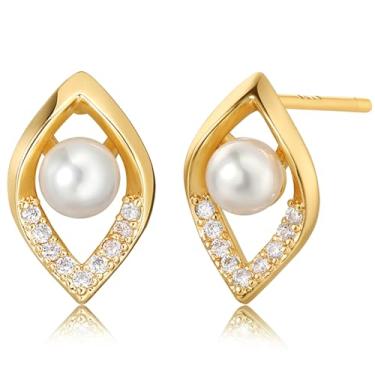 Imagem de BENEIGE Brincos delicados de ouro para mulheres, banhado a ouro 14 quilates, argola com pingente de cobra, olho turco, borboleta, cruz, coração, brincos hipoalergênicos, minimalistas, joias de