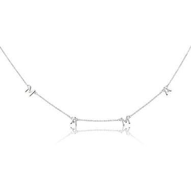 Imagem de Colares de letra para família e amigos | Colar de mamãe | Colares de melhor amigo | Colares de irmã | Colar de amor | Presentes perfeitos para mãe, irmã presentes de irmã, presentes de melhor amiga | Projetado na Califórnia