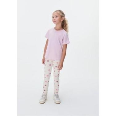 Imagem de Calça Legging Infantil Menina Estampada Em Ribana Hering Kids-Feminino