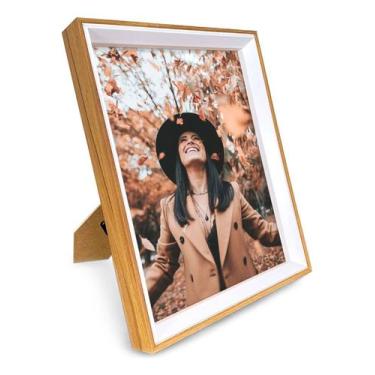 Imagem de Porta Retrato Foto 20x25 Madeira Moldura Profunda - Mart Collection