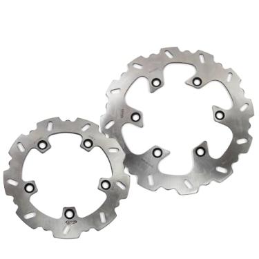 Imagem de Discos de freio dianteiros traseiros rotores para Suzuki AN Burgman 250 1998-2002, acessórios de substituição de motocicleta prata