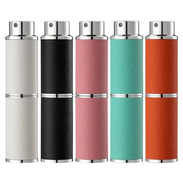 Imagem de owlyee 5Pcs Perfume Atomizer, 8Ml Couro Vazio Colônia Pulverizador, Mini Perfume Spray Frasco Para Viagem