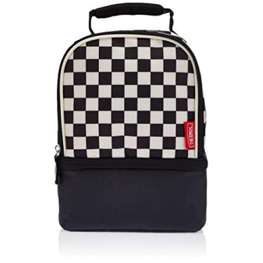 Imagem de Bolsa Térmica Lancheira Infantil Thermos Estampada Quadriculada Skatista