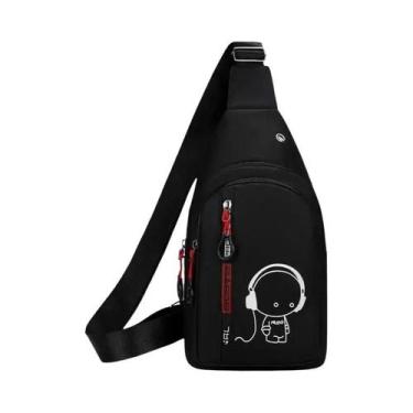 Imagem de Bolsa de Peito Masculina - Estilo Casual Coreano 2024 - Crossbody, Alt