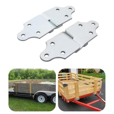 Imagem de Conector de painel de reboque para porta de entradas, 4 suportes retos de madeira laterais de estaca para o corpo da Elitewill