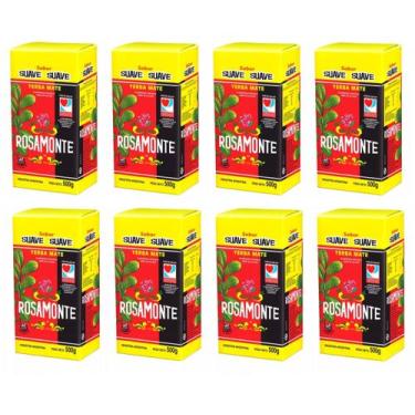 Imagem de 8 Erva Mate Chimarrão ROSAMONTE SUAVE ARGENTINA 500g