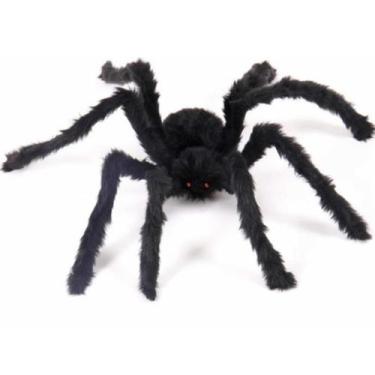 Imagem de Aranha Gigante Halloween Pelúcia Articulável Decoração 75cm