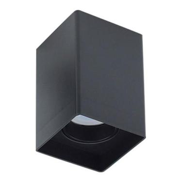 Imagem de Spot para lampada dicroica mr16 quadrado sobrepor preto galaxy