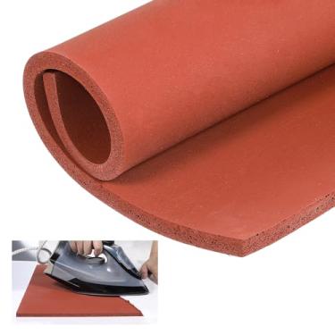 Imagem de Tapete de silicone para prensa térmica de 38 x 38 cm, almofada de silicone de 0,8 cm de espessura para máquina de prensa térmica, almofada de substituição de prensa de transferência de calor plana