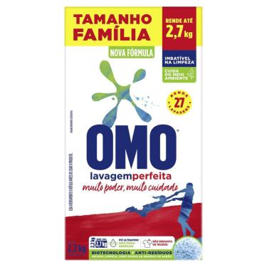 Imagem de Lava-Roupas Sabão em Pó Omo Lavagem Perfeita 2,2kg Tamanho Família