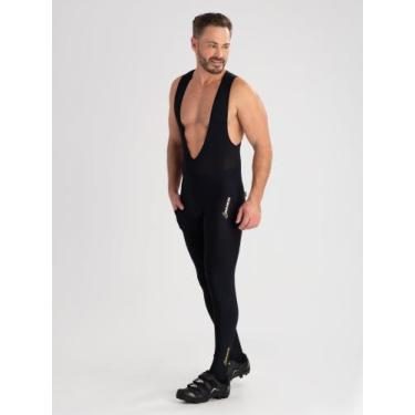 Imagem de Bretelle Ciclismo Masculino Pernas Longas Golden Preto Savancini (031)