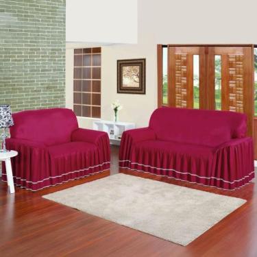 Imagem de Capa De Sofá Dália 2 E 3 Lugares Mega  Protetor Sofá - BOB SHOP BORDAD