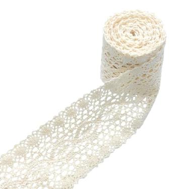 Imagem de 10 jardas x 7,6 cm fita de renda vintage fita de renda de algodão acabamento de renda renda de algodão para bricolage, artesanato, costura de vestidos de casamento, embrulho de presente, artigos para