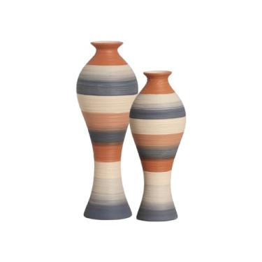 Imagem de Vasos Decorativos de Cerâmica Enfeite de Mesa Dupla Califórnia Falésias