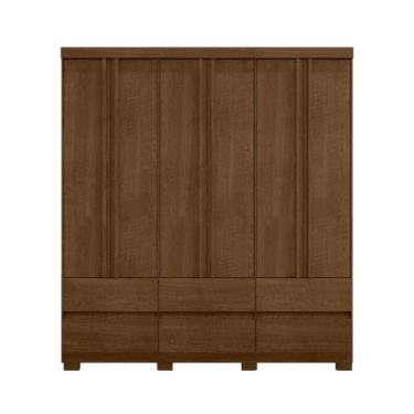 Imagem de Guarda Roupa Casal Vitória 6 Portas e 6 Gavetas Sem Espelho EdeCasaMov