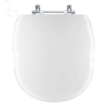 Imagem de Assento Sanitário Tampa De Vaso Branco Resina Poliester Massima Para Bacia Incepa