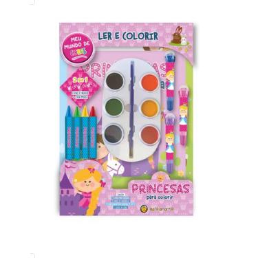 Imagem de Livro - Meu Mundo de Cores - Princesas para Colorir