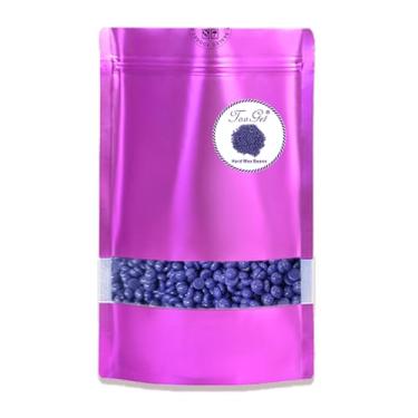 Imagem de TooGet Cera depilada, lavanda Hard Wax Beads, adequada para cera de rosto, pernas, biquíni, Brasil, cabelo preto * 400 g