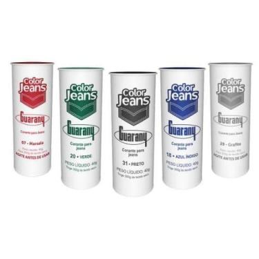 Imagem de Tinta para Tecido Corante Color jeans Guarany 40g Tintol, Grafite