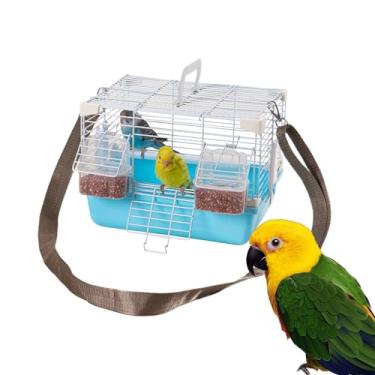 Imagem de Gaiola de pássaro, gaiola de periquito - CAGA PORTÁLICA DE PERACELETO,Com alça, suprimentos para pequenos animais pesados ​​para cockatiels peony pergulamentados pérola munias