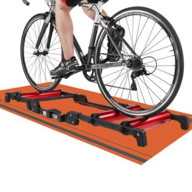 Imagem de TAPETE PARA ROLO DE TREINO DE  BIKE YOGA PILATES 66X185cm CASA DONA, L