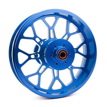 Imagem de BeaxTurbo Racing Upgrade Parts CNC Aluminum Rear Wheel hub-Blue Rocket Design for LOSI Promoto mx 1/4 (Blue)
